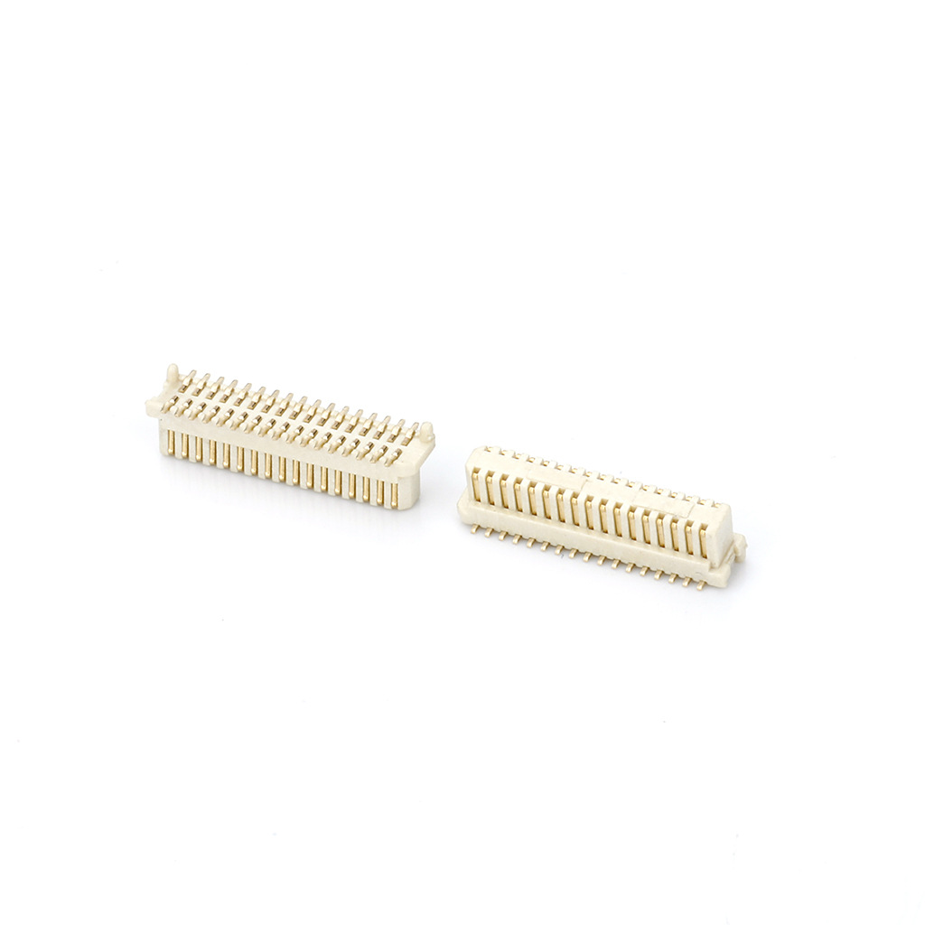 0.5mm 0.8mm spacing single slot side plug board to board connector 10-100P height 5.0