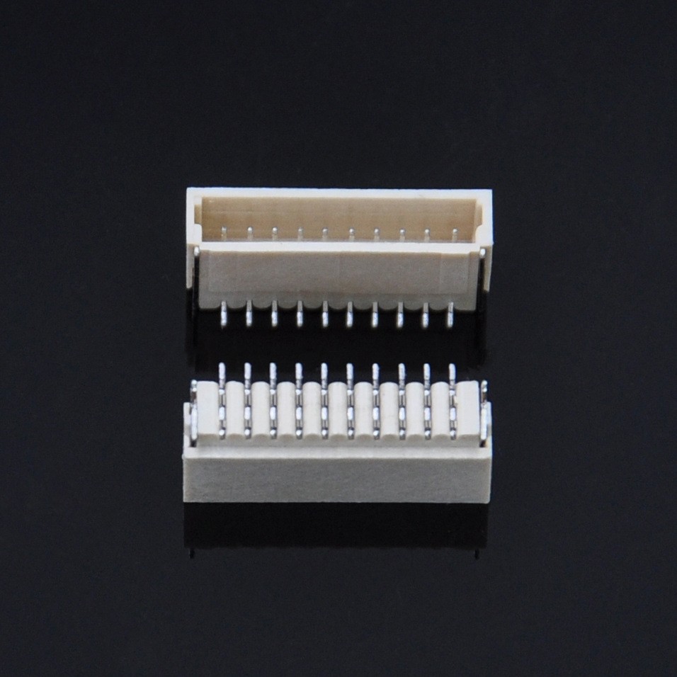 Terminal wire socket 1.0 spacing 4.3H vertical sticker high temperature resistant WAFER connector 2-20 pins