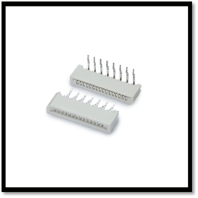 FPC connector PH1.0mm double row straight/bent pins