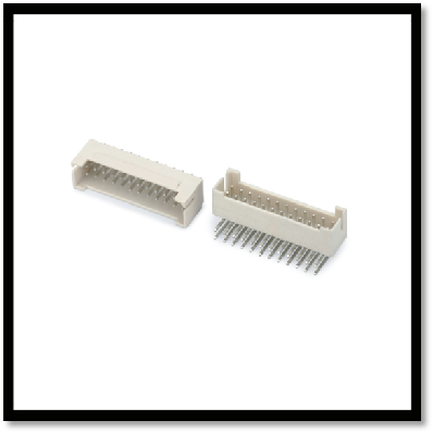 WAFER connector PHB2.0 double row straight bent pin buckle